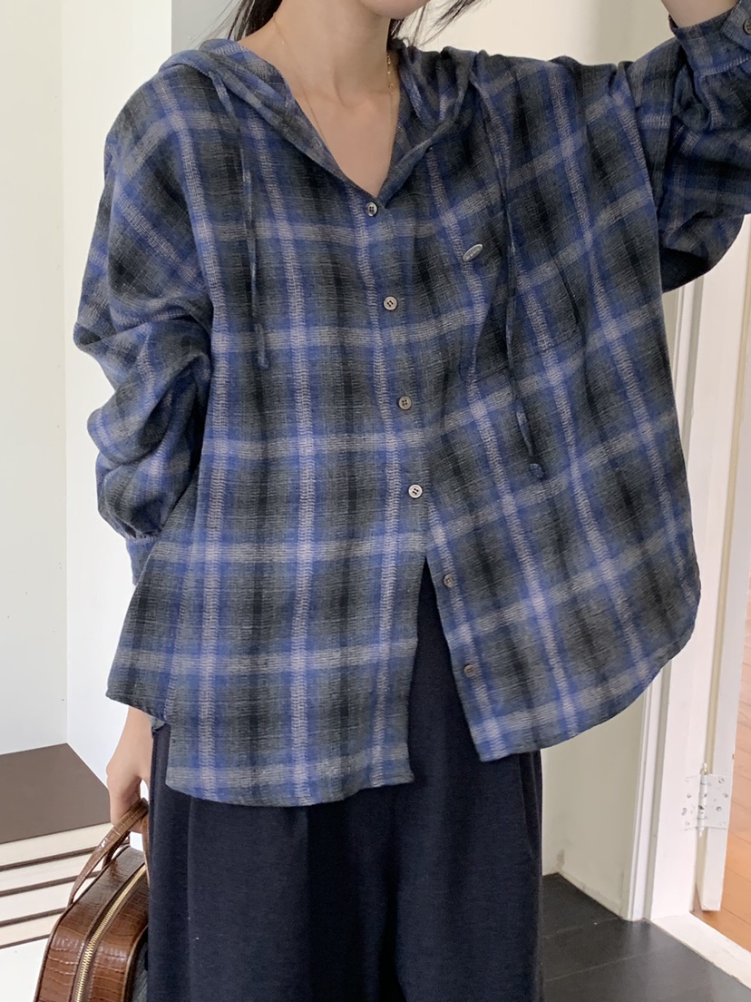 DE GO YOU東大門㊣代購女裝新款休閑人氣推薦襯衫蕾絲衫連帽DE GO YOU襯衫/蕾絲衫