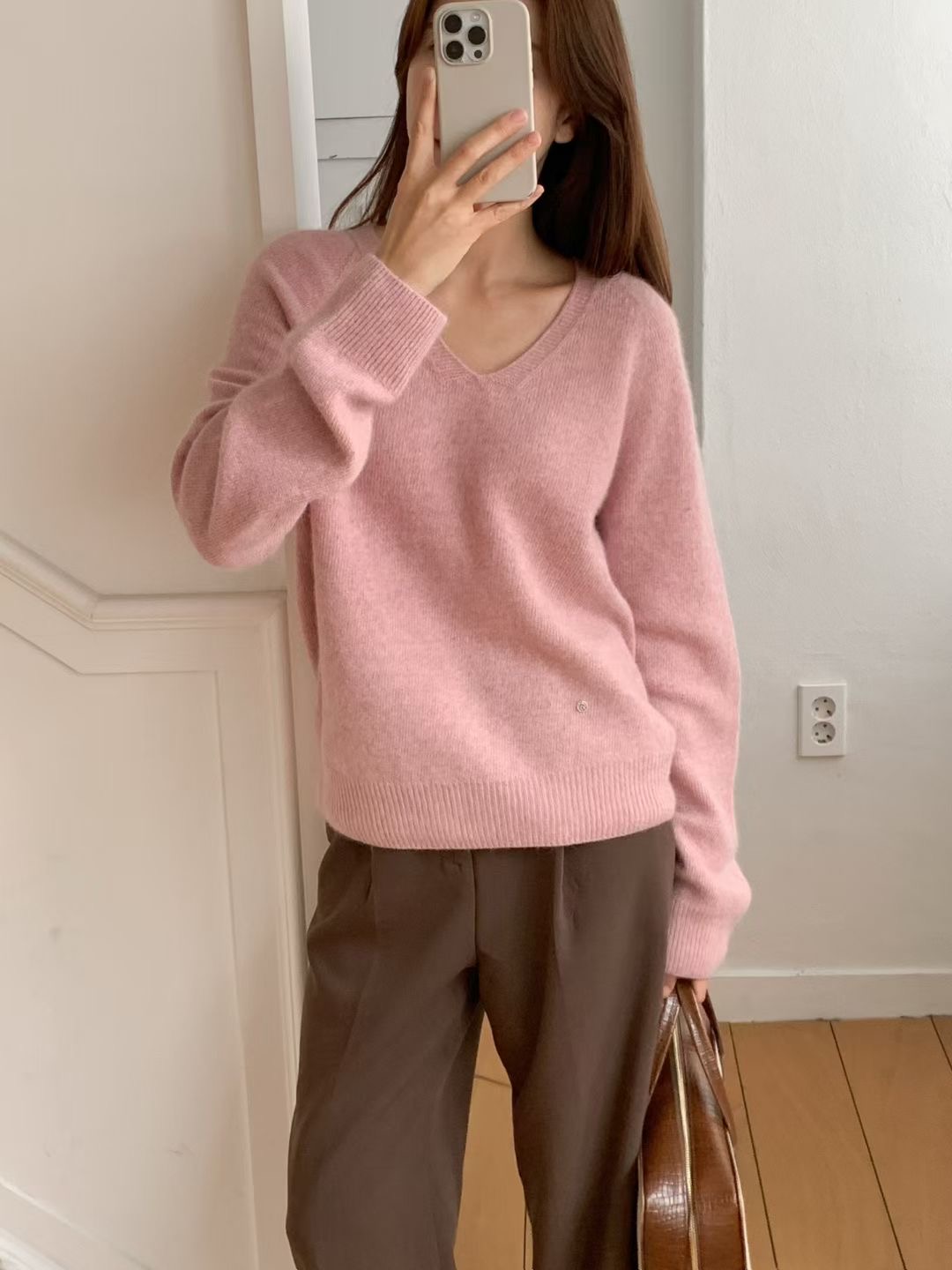 BRUNCH-OT東大門㊣實拍女裝新品真品25秋冬職業針織衫羊毛BRUNCH-OT針織衫