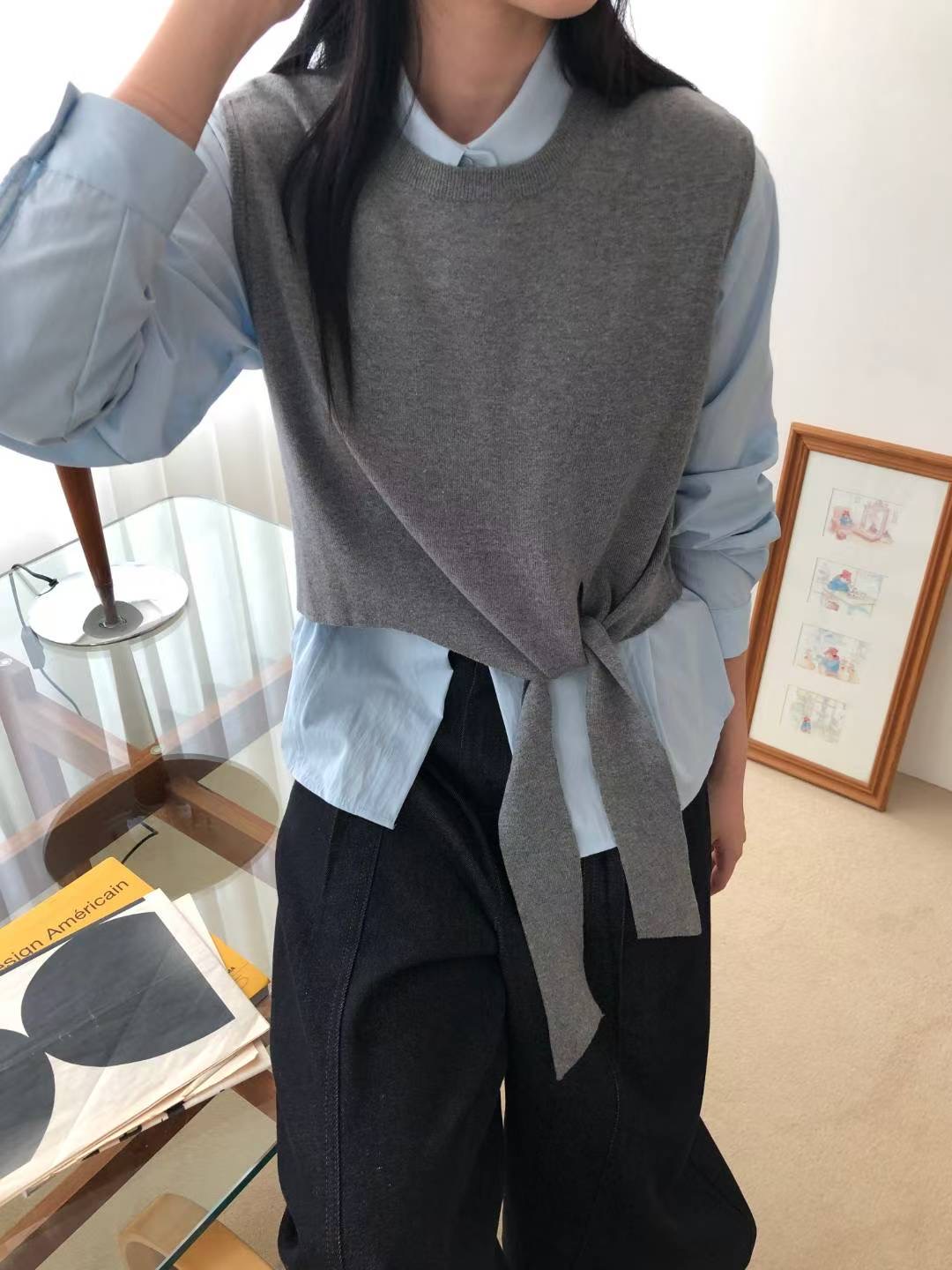 M.STORY韓國直郵㊣女裝新品休閑推薦真品職業馬甲不含內搭M.STORY馬甲圖色3