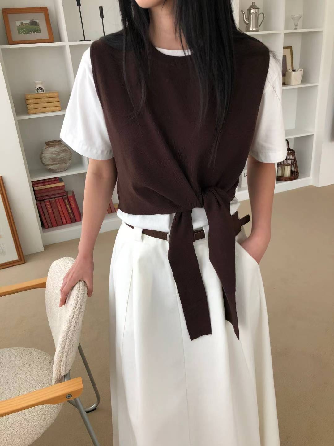 M.STORY韓國直郵㊣女裝新品休閑推薦真品職業馬甲不含內搭M.STORY馬甲圖色4