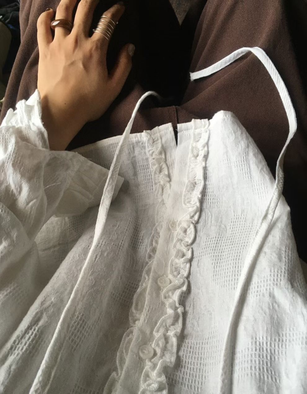 LOVEMEMORE東大門㊣實拍女裝新款人氣職業25秋冬襯衫蕾絲衫LOVEMEMORE襯衫/蕾絲衫