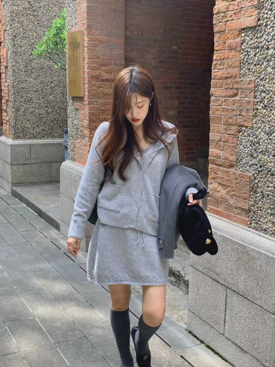 LA CREME韓國直郵㊣女裝新款休閑推薦人氣熱賣真品25秋冬套裝LA CREME套裝