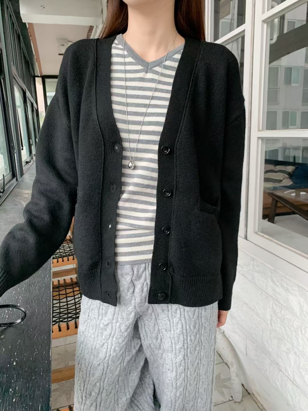 BRUNCH-OT東大門㊣代購女士新款人氣休閑25秋冬針織衫羊毛開衫BRUNCH-OT針織衫