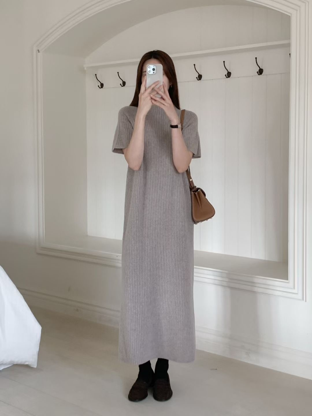 BRUNCH-OT韓國代購㊣女裝新品真品人氣25秋冬推薦連衣裙羊毛BRUNCH-OT連衣裙圖色2