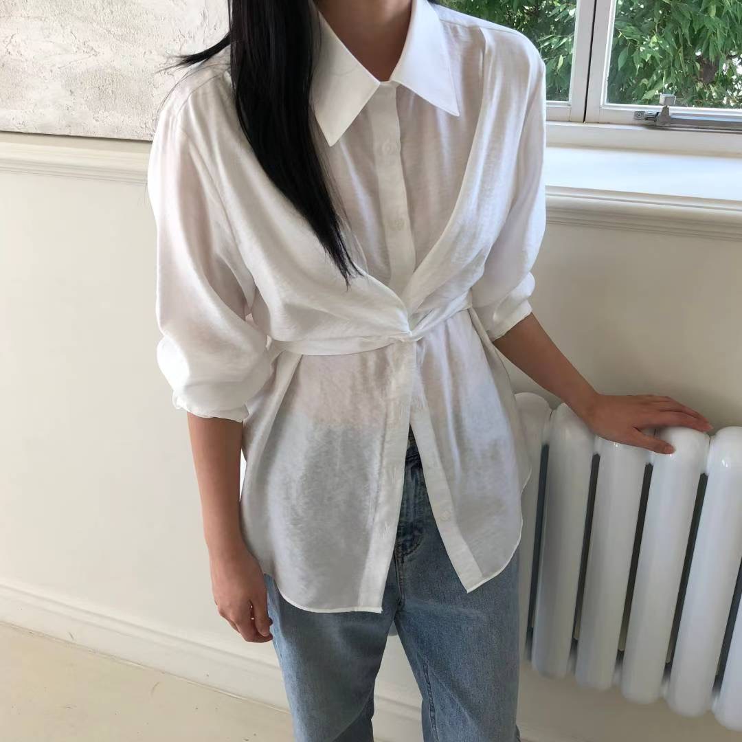 M.STORY韓國直郵㊣女裝新品真品時尚休閑熱賣人氣襯衫蕾絲衫M.STORY襯衫/蕾絲衫