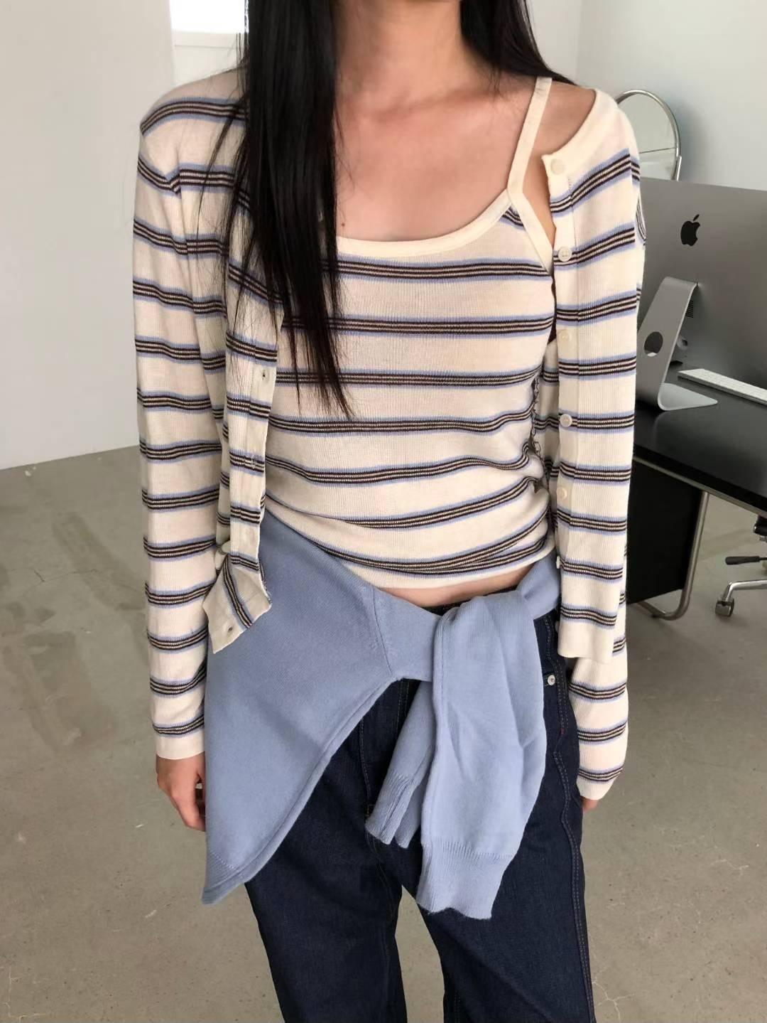 M.STORY東大門㊣實拍女裝新品休閑時尚人氣熱賣真品職業套裝M.STORY套裝圖色3