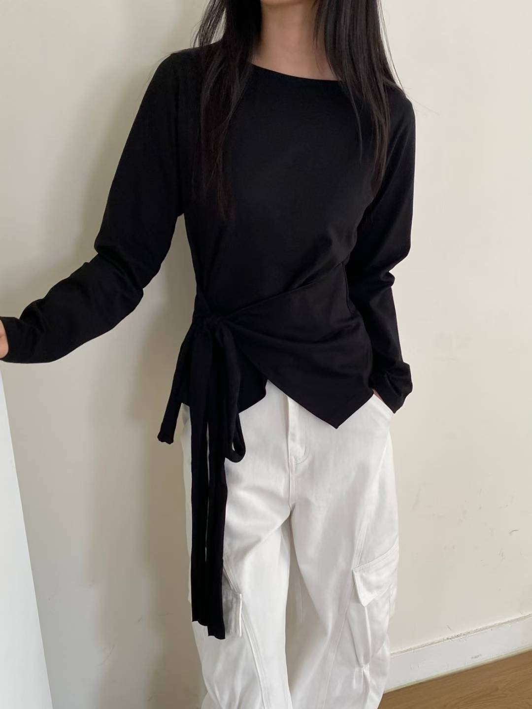 M.STORY韓國直郵㊣女裝新款職業人氣時尚25秋冬真品長袖T恤M.STORY長袖T恤圖色3