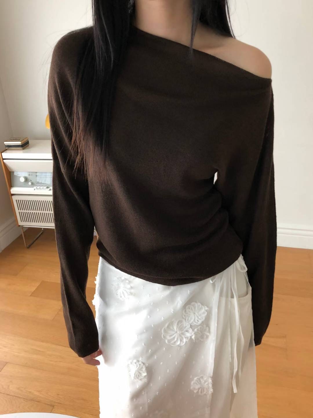 M.STORY東大門㊣實拍女士新品熱賣真品休閑職業25秋冬針織衫M.STORY針織衫圖色4