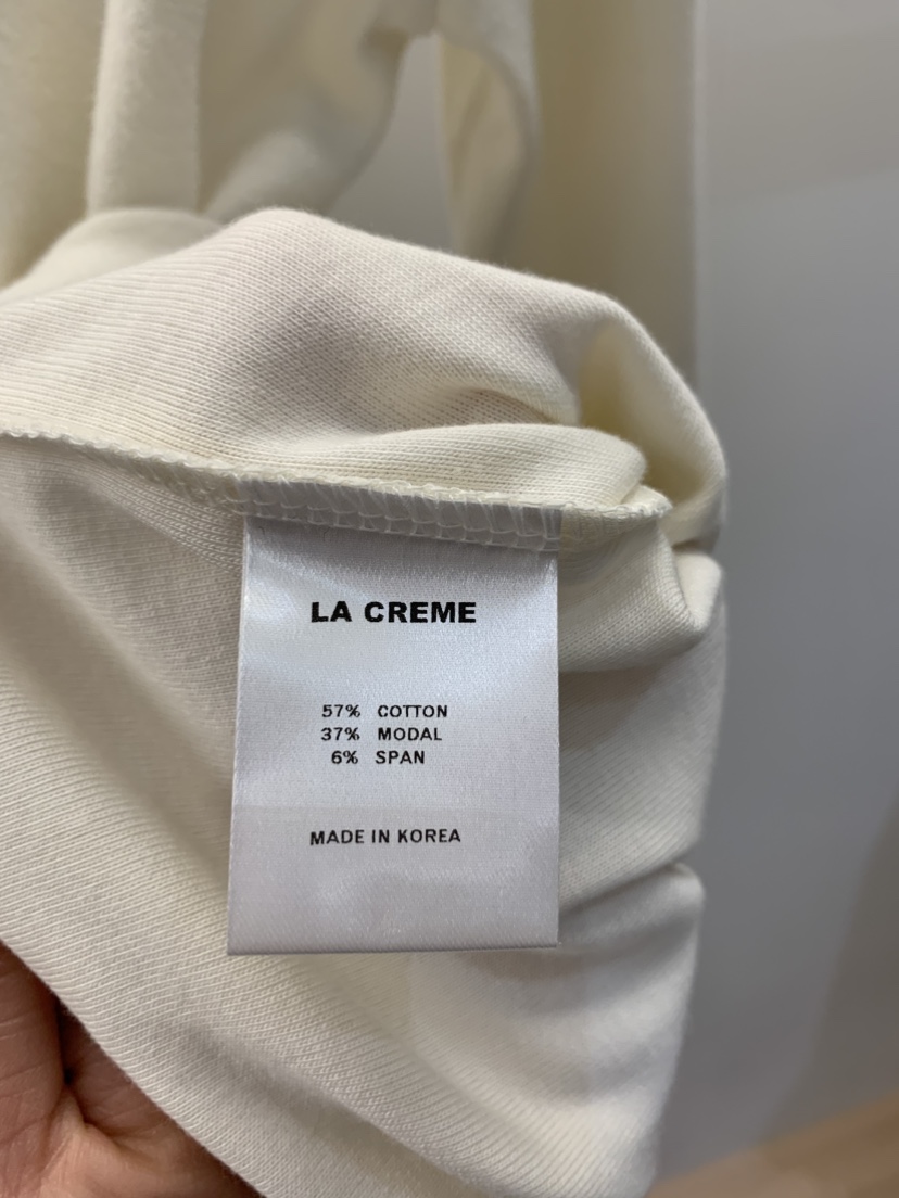 LA CREME韓國代購㊣女士新品推薦休閑熱賣時尚長袖T恤蕾絲LA CREME長袖T恤