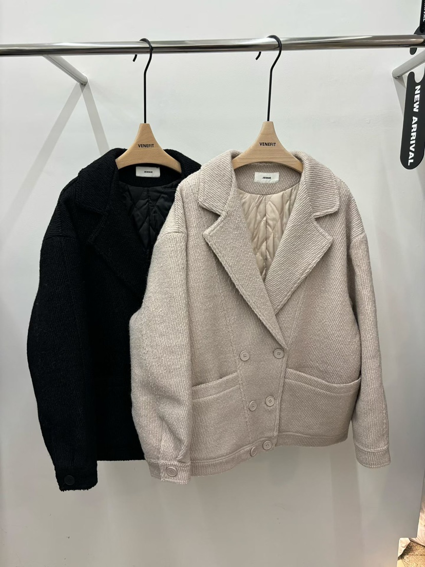 JENNIE東大門㊣直郵女裝新款人氣時尚休閑真品推薦25秋冬夾克JENNIE/VENEFIT夾克