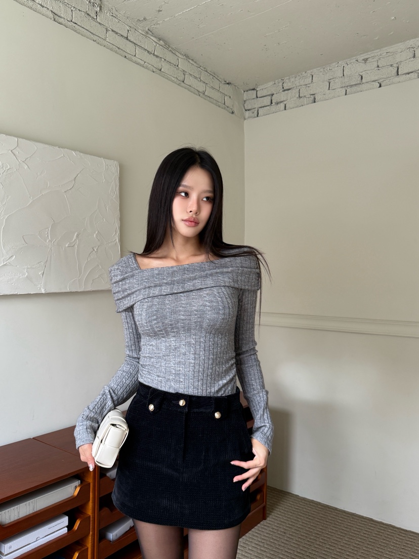 FOUREIGHT東大門㊣實拍女裝新品真品25秋冬推薦職業時尚針織衫FOUR EIGHT針織衫