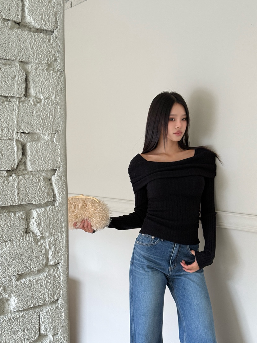 FOUREIGHT東大門㊣實拍女裝新品真品25秋冬推薦職業時尚針織衫FOUR EIGHT針織衫