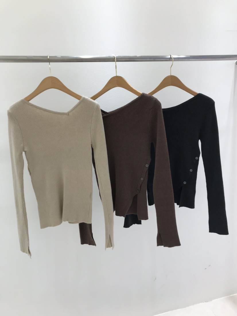 KC MARKET韓國直郵㊣女士新款25秋冬推薦真品職業針織衫紐扣KC MARKET針織衫