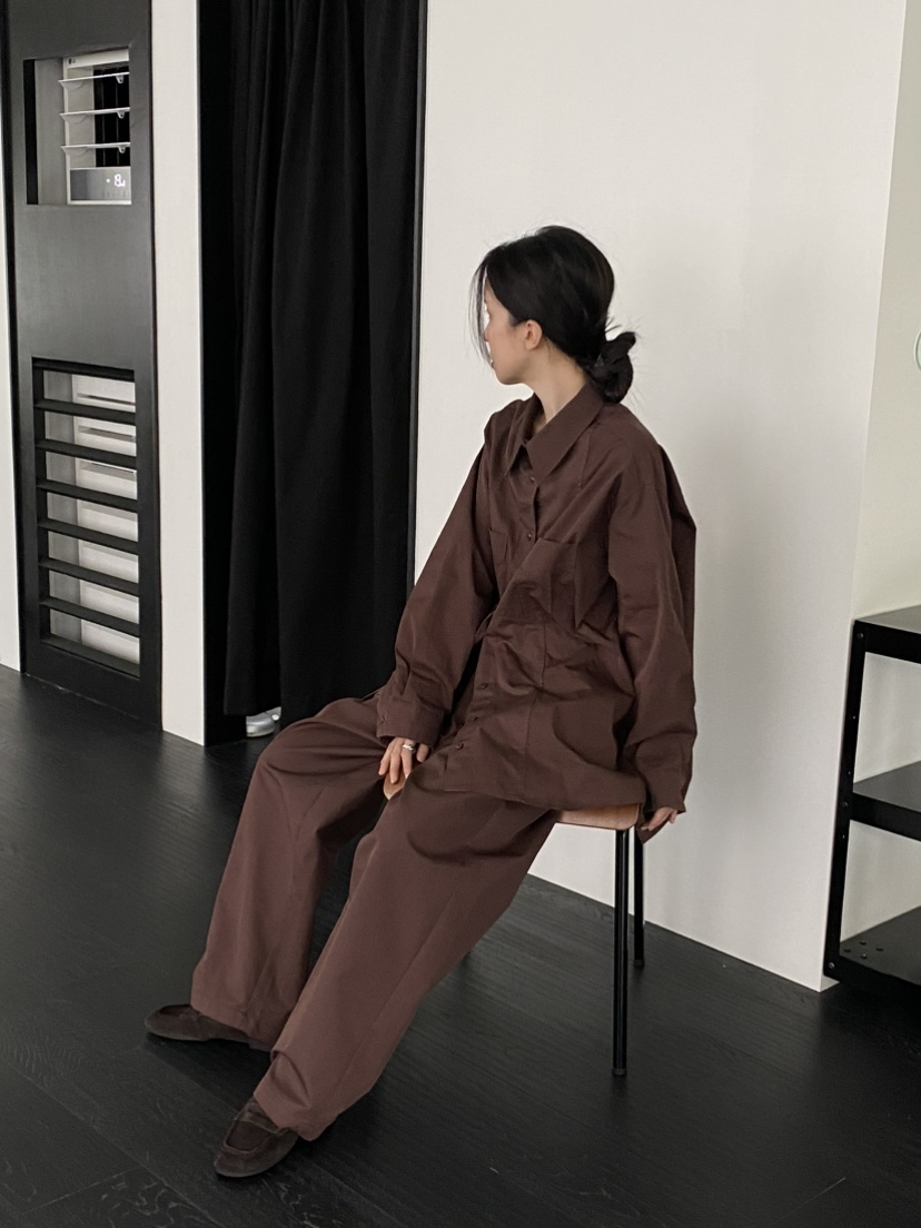 OURS東大門㊣實拍女裝新品職業時尚推薦25秋冬襯衫蕾絲衫套裝OURS襯衫/蕾絲衫
