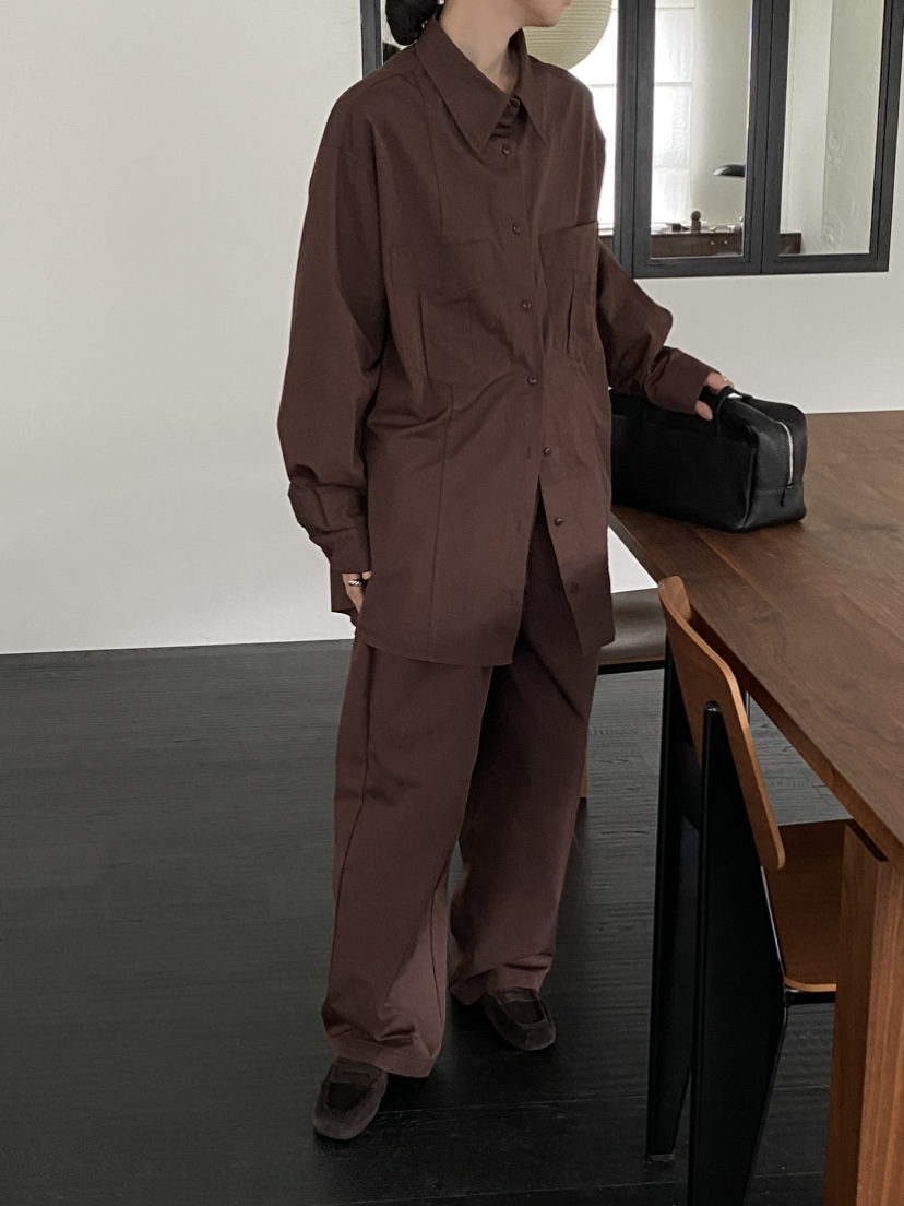 OURS東大門㊣實拍女裝新品職業時尚推薦25秋冬襯衫蕾絲衫套裝OURS襯衫/蕾絲衫
