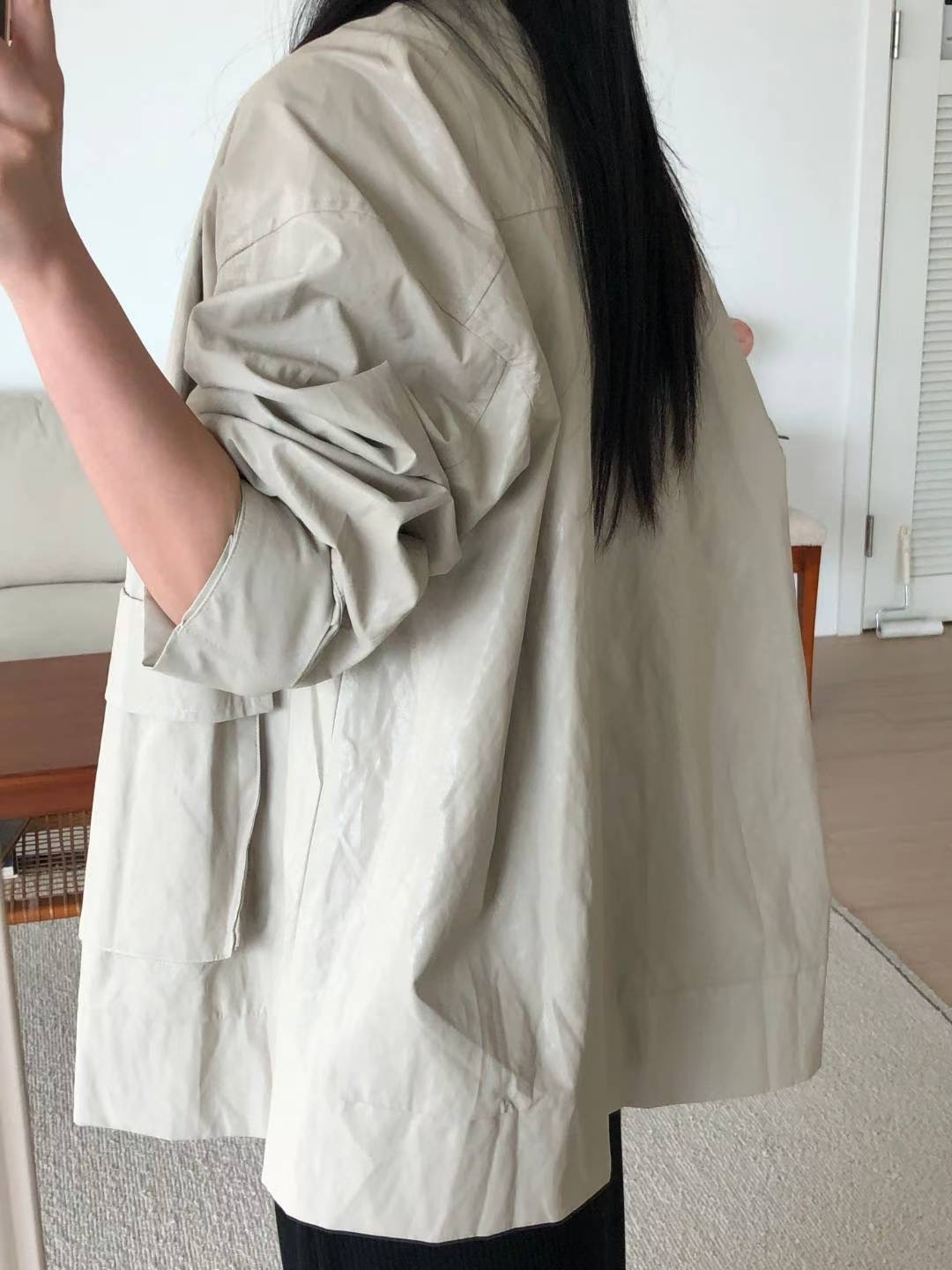 M.STORY東大門㊣實拍女裝新品25秋冬休閑職業熱賣夾克皮革M.STORY夾克