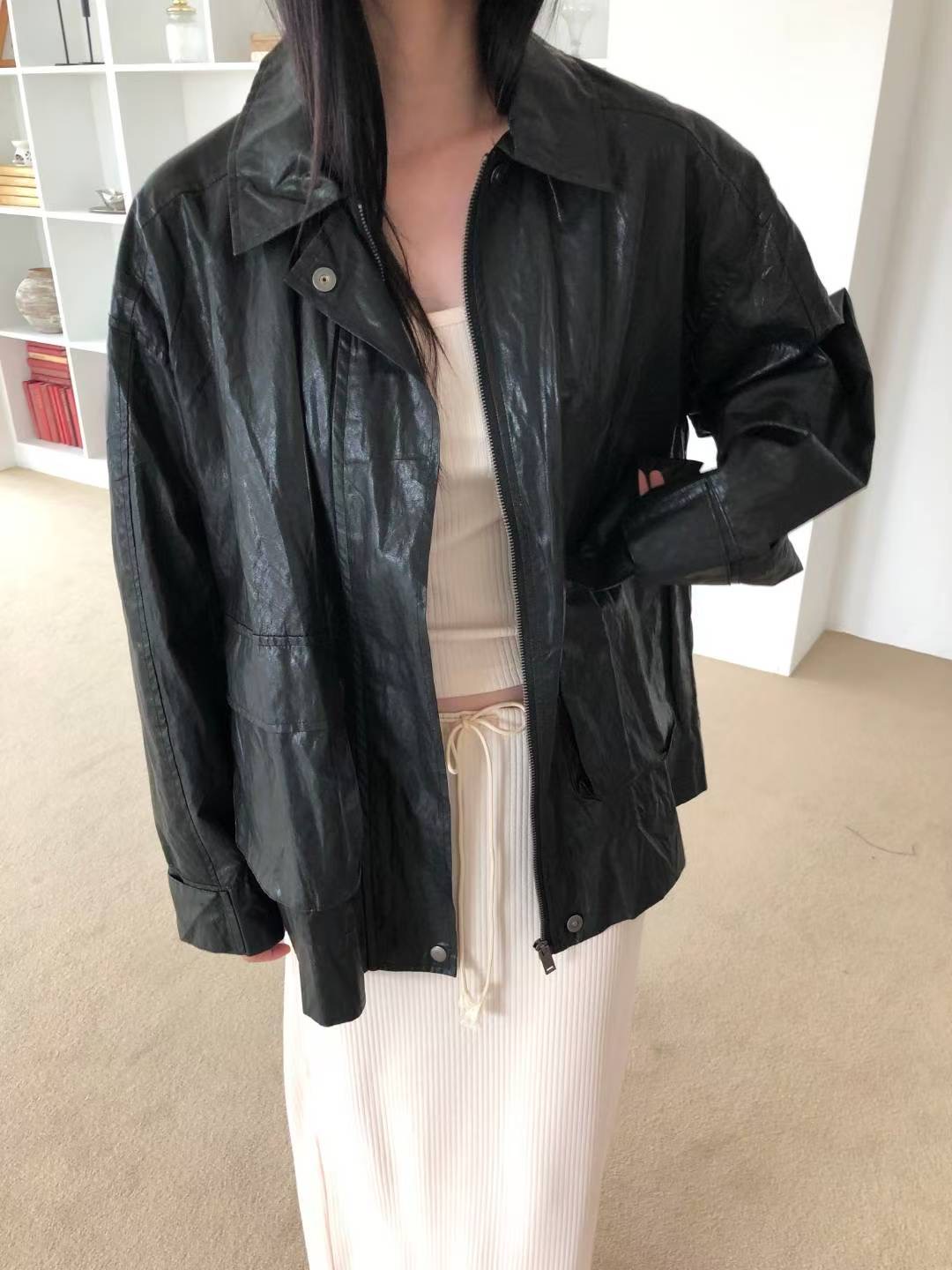 M.STORY東大門㊣實拍女裝新品25秋冬休閑職業熱賣夾克皮革M.STORY夾克圖色2