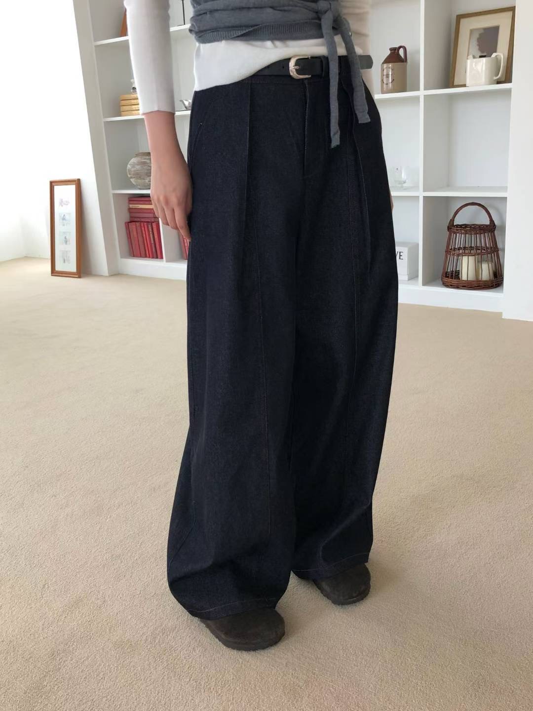 M.STORY東大門㊣實拍女裝新款時尚職業真品休閑褲不含腰帶M.STORY休閑褲