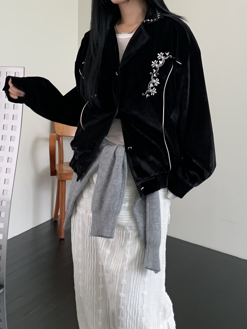 MURMUR韓國直郵㊣女士新品人氣職業休閑真品推薦夾克天鵝絨MURMUR夾克