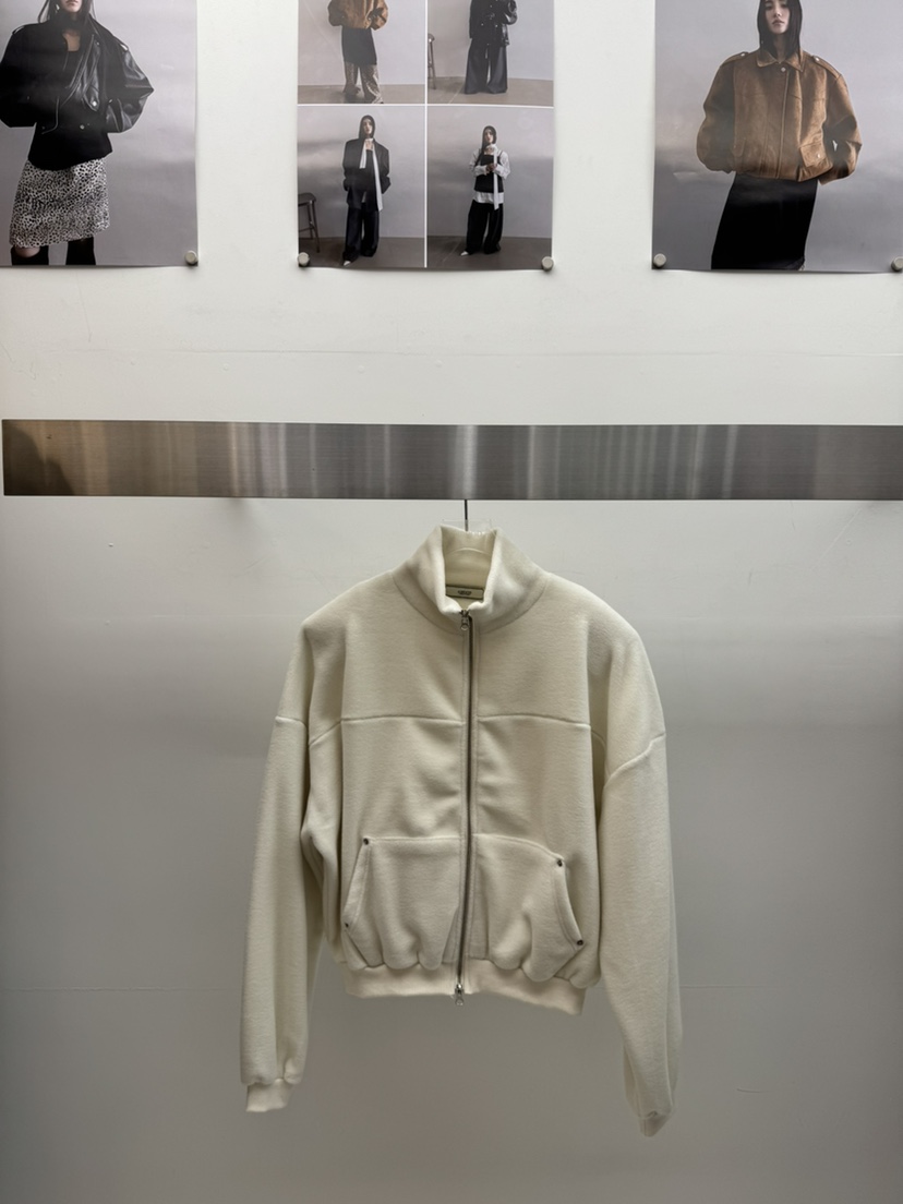 AMOOD韓國直郵㊣女裝新品休閑時尚熱賣人氣25秋冬夾克連帽衫拉鏈AMOOD夾克圖色4