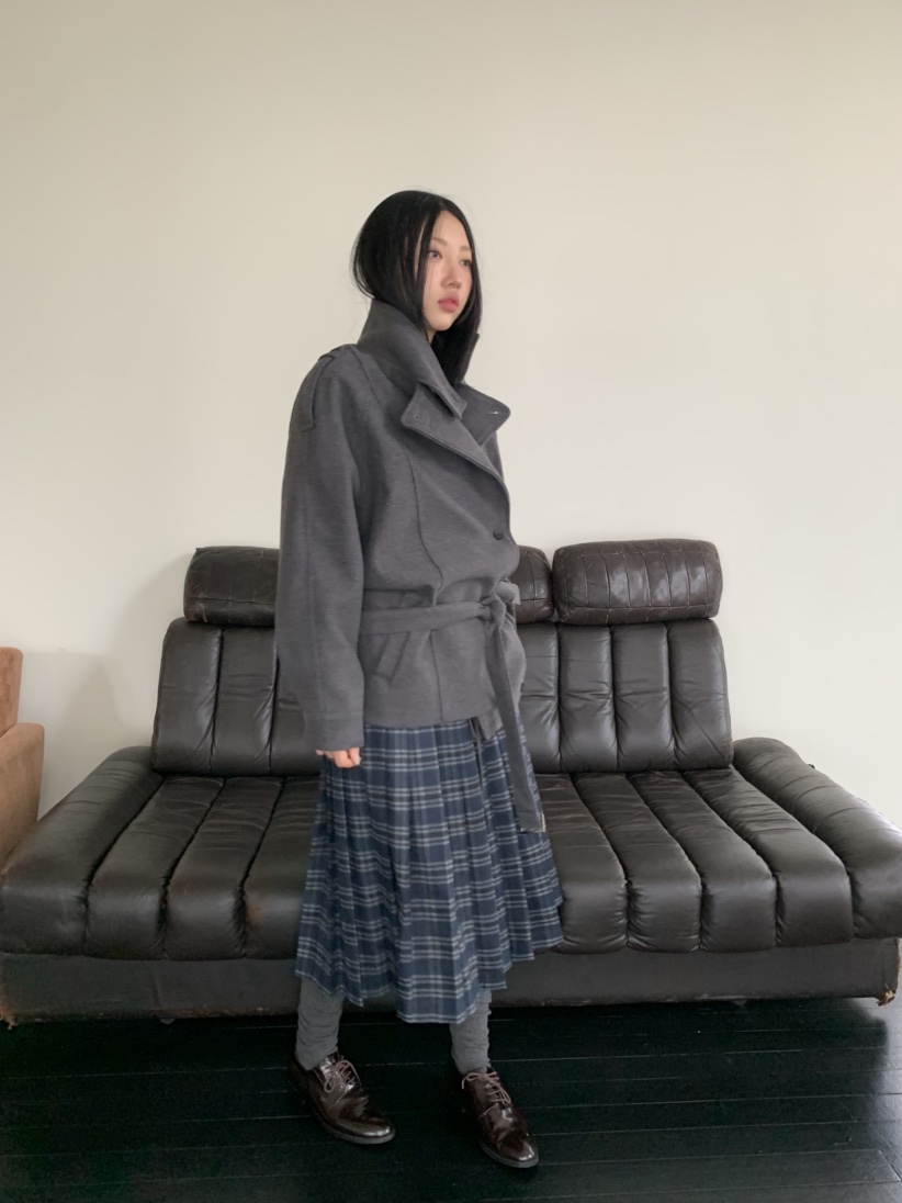 MURMUR韓國代購㊣女裝新品熱賣真品休閑職業時尚推薦短款大衣MURMUR短款大衣