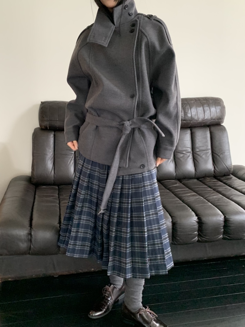 MURMUR韓國代購㊣女裝新品熱賣真品休閑職業時尚推薦短款大衣MURMUR短款大衣