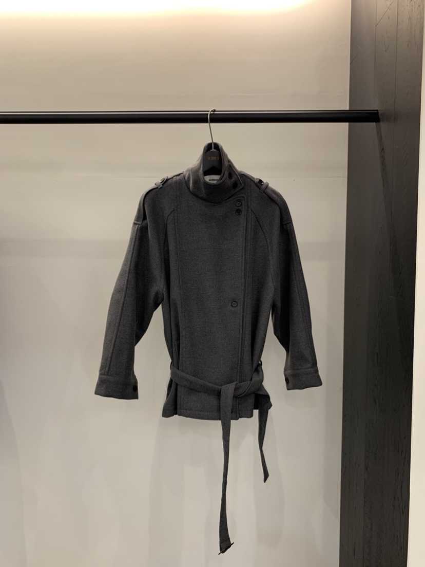 MURMUR韓國代購㊣女裝新品熱賣真品休閑職業時尚推薦短款大衣MURMUR短款大衣圖色2