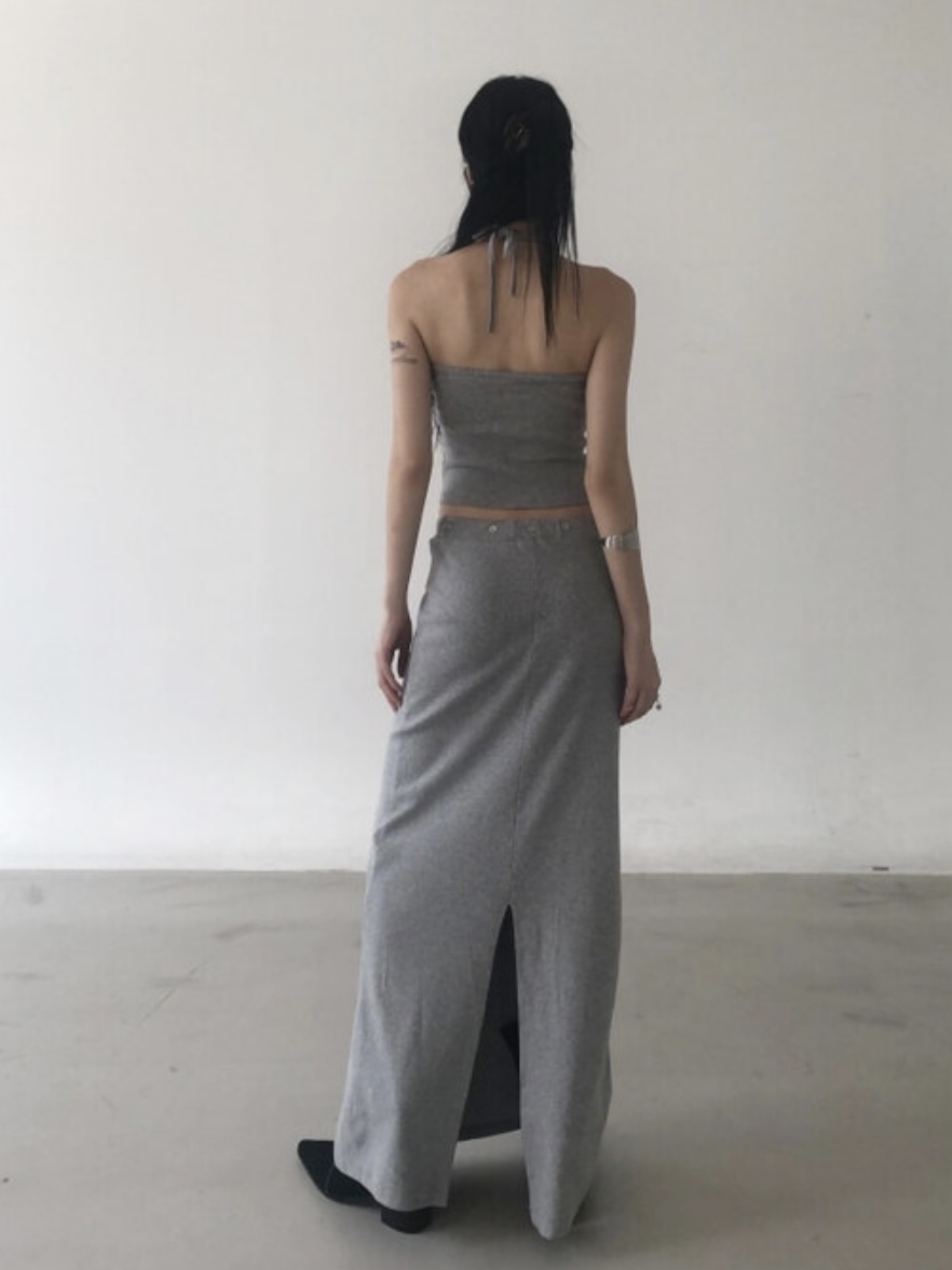 MOMENT韓國直郵㊣女士新款熱賣休閑人氣25秋冬長裙不含腰帶MOMENT/RECOVER長裙