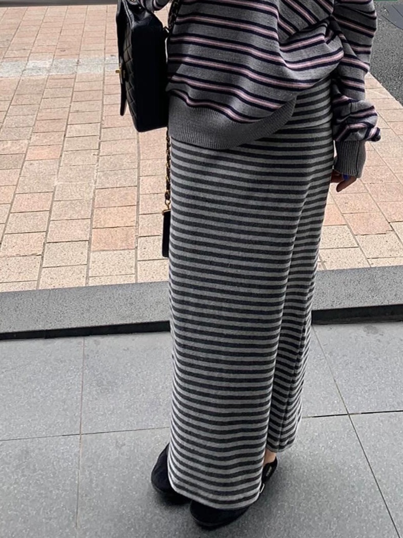 LIKEVAM東大門㊣代購女士新款人氣推薦25秋冬熱賣真品休閑長裙LIKEVAM長裙圖色2