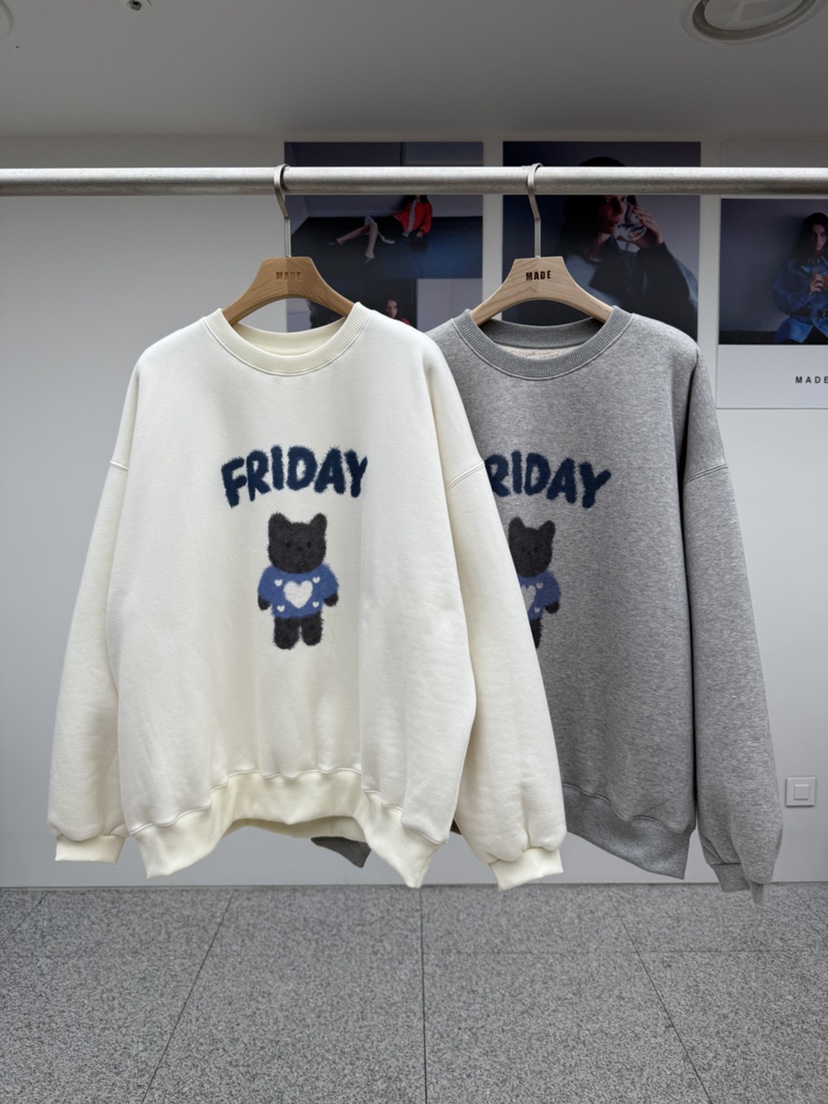 MADE-P東大門㊣代購女士新款職業熱賣真品25秋冬人氣衛衣加絨MADE-P衛衣