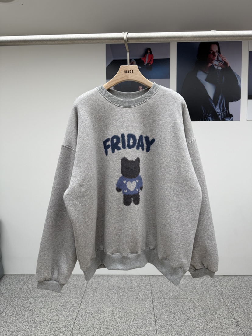 MADE-P東大門㊣代購女士新款職業熱賣真品25秋冬人氣衛衣加絨MADE-P衛衣