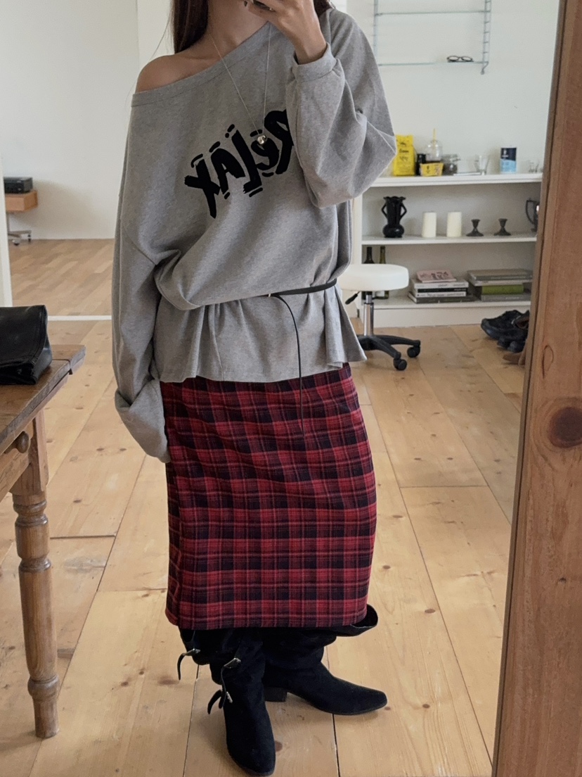 MADE-P韓國代購㊣女士新品人氣時尚25秋冬真品半身裙中短裙MADE-P半身裙/中短裙