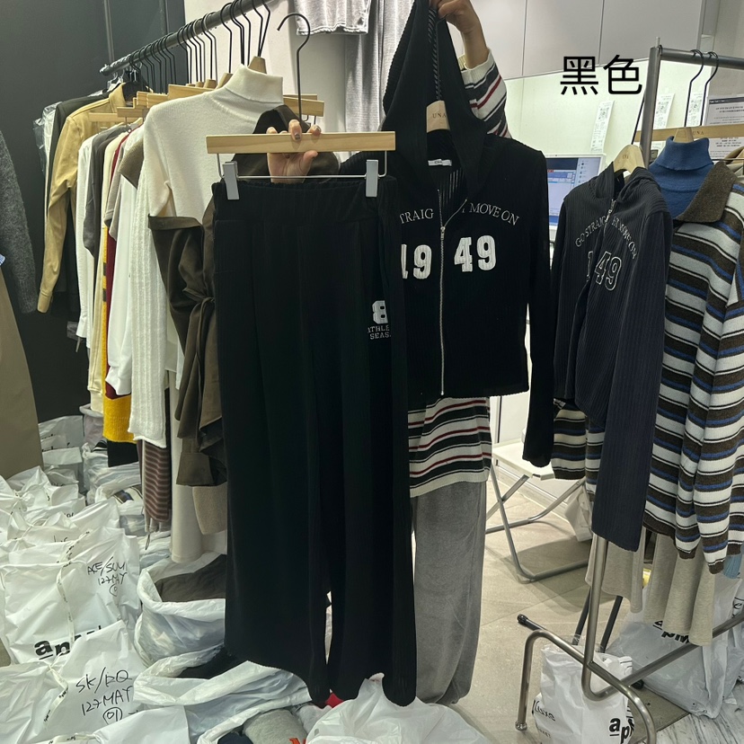 UNA/THE MAY東大門㊣代購女士新款人氣時尚真品套裝刺繡套裝THEMAY/UNA套裝圖色3