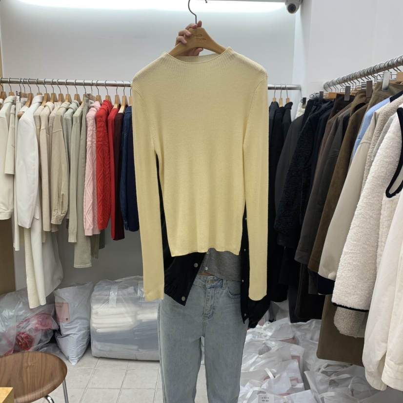 DRESS ROOM韓國直郵㊣女士新品時尚25秋冬職業休閑真品針織衫DRESS ROOM針織衫圖色2