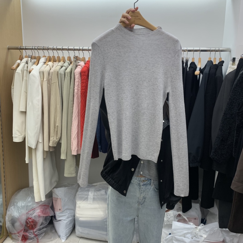 DRESS ROOM韓國直郵㊣女士新品時尚25秋冬職業休閑真品針織衫DRESS ROOM針織衫圖色3