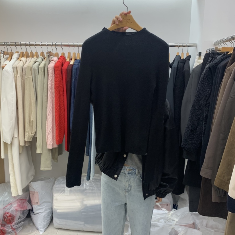 DRESS ROOM韓國直郵㊣女士新品時尚25秋冬職業休閑真品針織衫DRESS ROOM針織衫圖色4