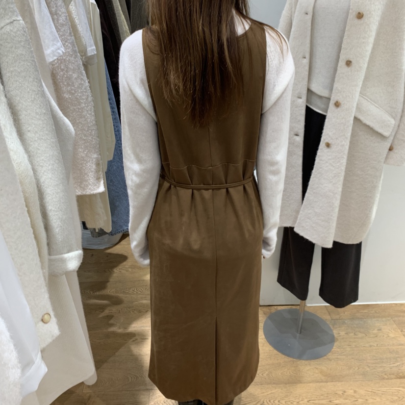 VERVEINE東大門㊣代購女士新款熱賣推薦連衣裙不含內搭含腰繩VERVEINE連衣裙