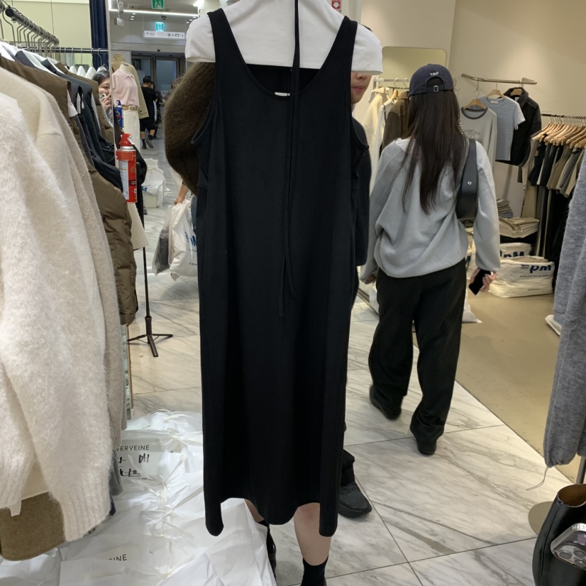 VERVEINE東大門㊣代購女士新款熱賣推薦連衣裙不含內搭含腰繩VERVEINE連衣裙圖色2
