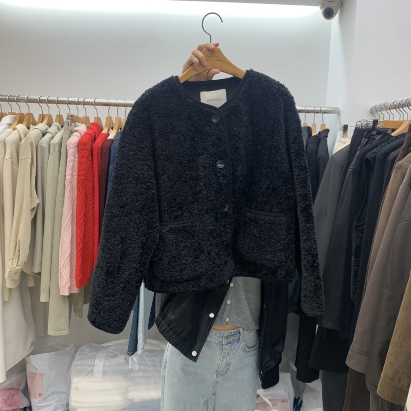 DRESS ROOM東大門㊣代購女士新款推薦休閑真品熱賣時尚夾克DRESS ROOM夾克圖色2