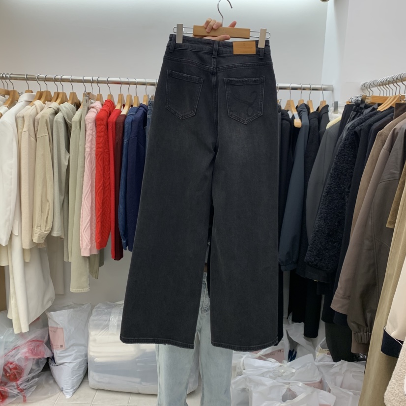 DRESS ROOM東大門㊣代購女裝新款時尚人氣推薦25秋冬牛仔褲直筒DRESS ROOM牛仔褲