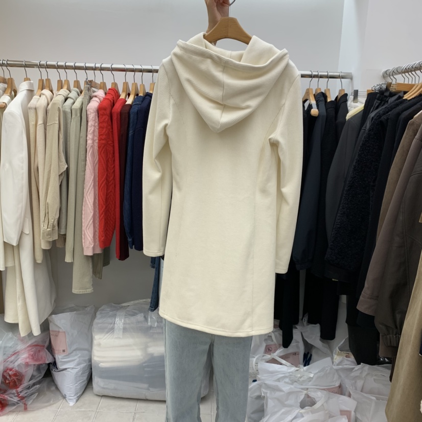 DRESS ROOM韓國代購㊣女士新款人氣時尚休閑連衣裙燈芯絨連帽DRESS ROOM連衣裙