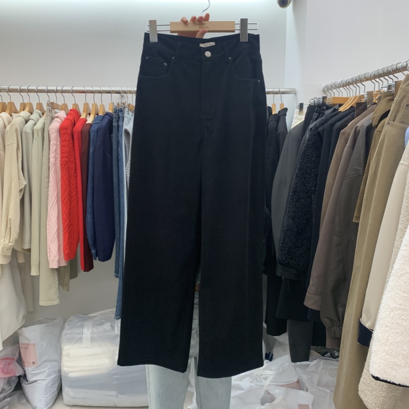 DRESS ROOM韓國代購㊣女裝新品人氣熱賣職業休閑休閑褲燈芯絨DRESS ROOM休閑褲圖色3