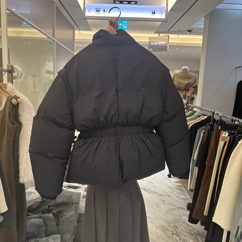 MER東大門㊣實拍女裝新款人氣真品職業熱賣25秋冬短款羽絨服填充MER/ANGELO BIANCO短款羽絨服