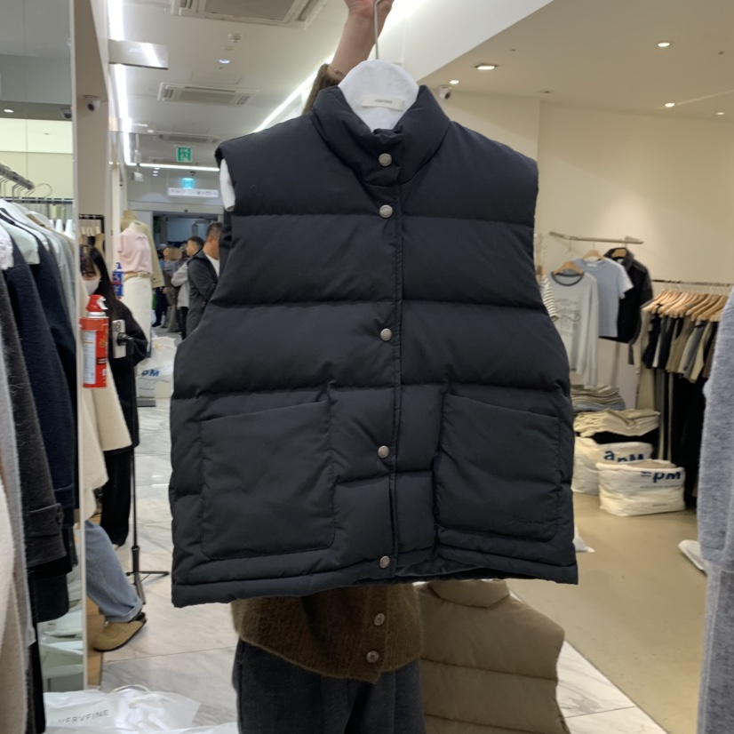 VERVEINE東大門㊣代購女士新款推薦時尚真品職業熱賣馬甲鴨絨VERVEINE馬甲圖色2