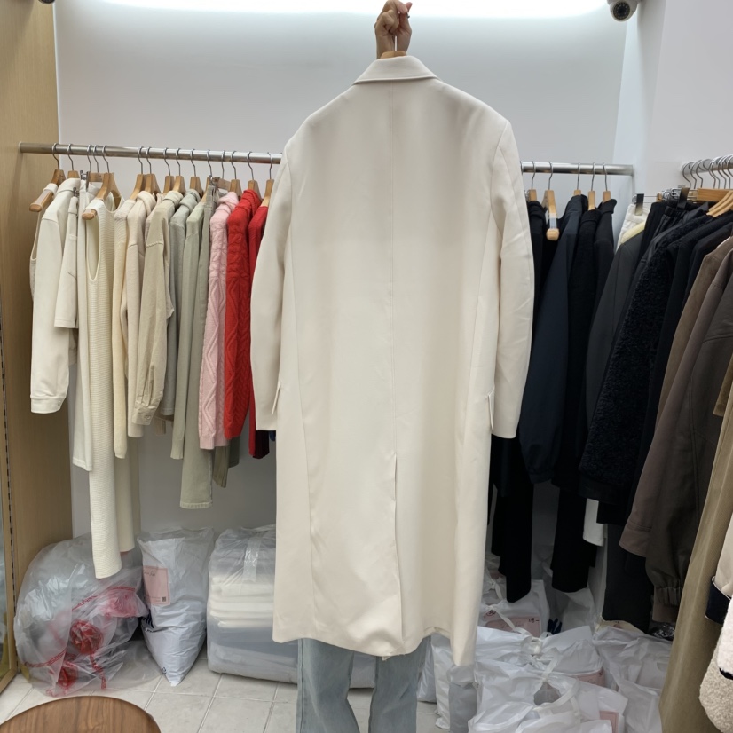 DRESS ROOM韓國直郵㊣女士新品推薦人氣真品熱賣中長款大衣DRESS ROOM中長款大衣