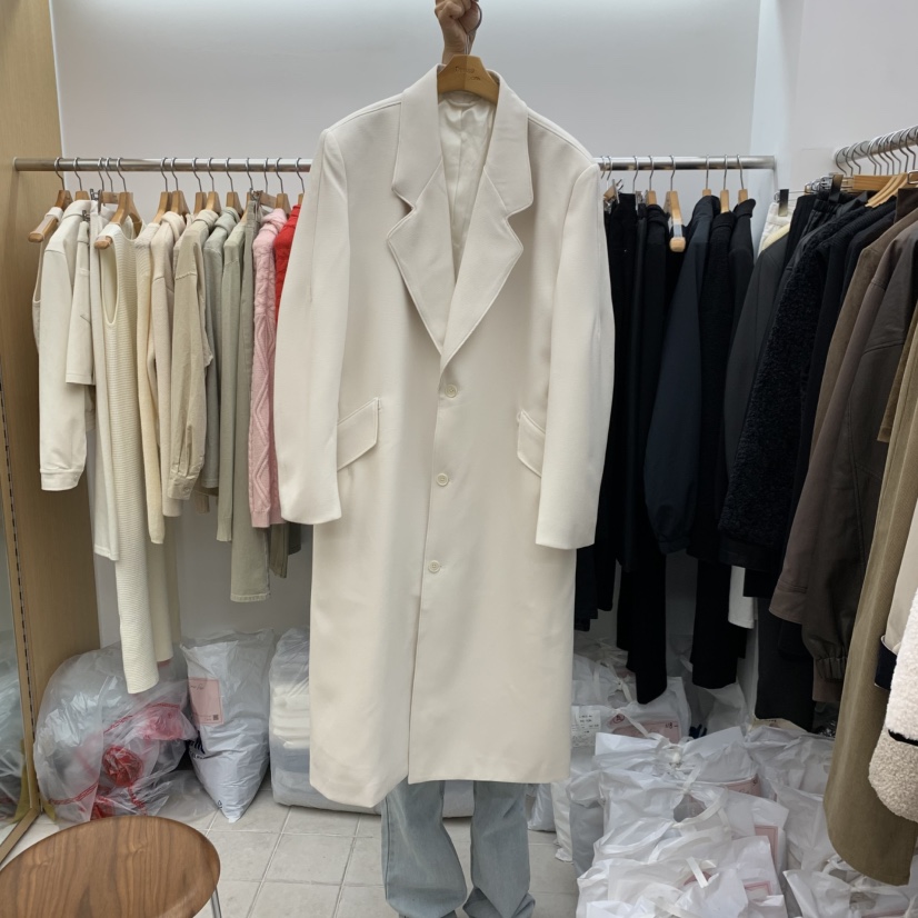 DRESS ROOM韓國直郵㊣女士新品推薦人氣真品熱賣中長款大衣DRESS ROOM中長款大衣