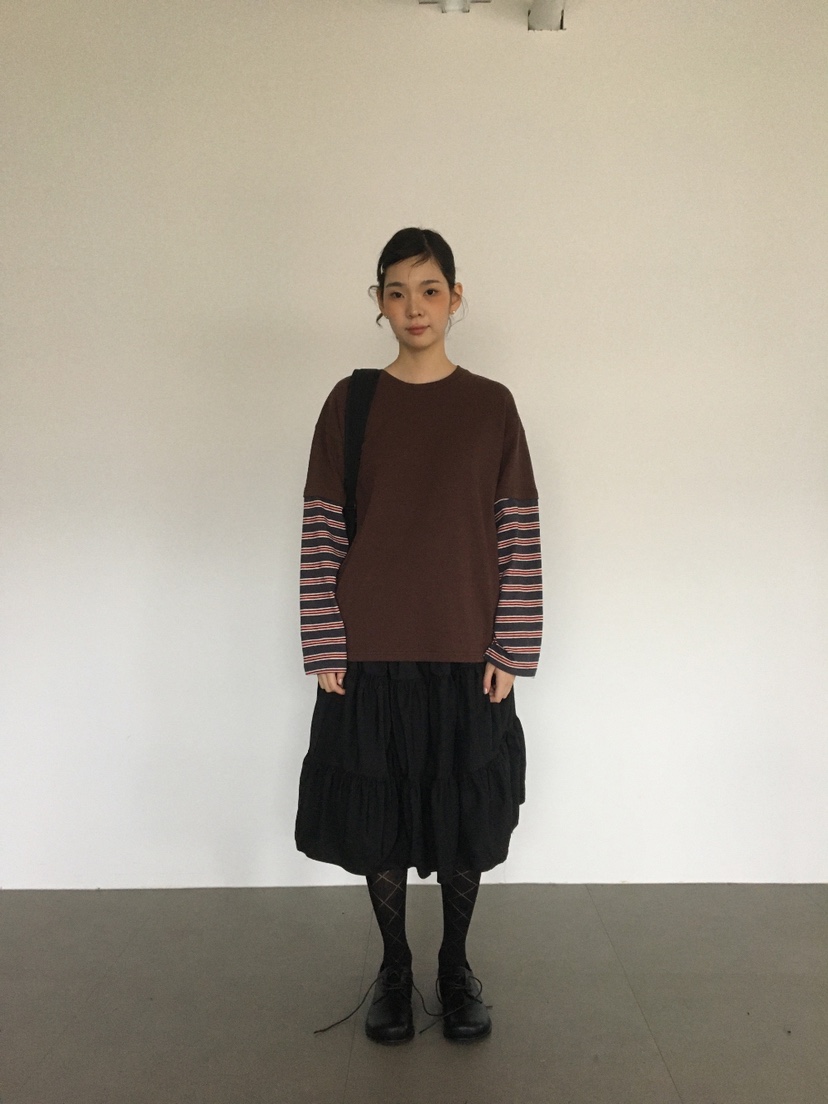 EOMPIT韓國直郵㊣女士新款職業25秋冬推薦真品熱賣休閑長袖T恤EOMPIT長袖T恤
