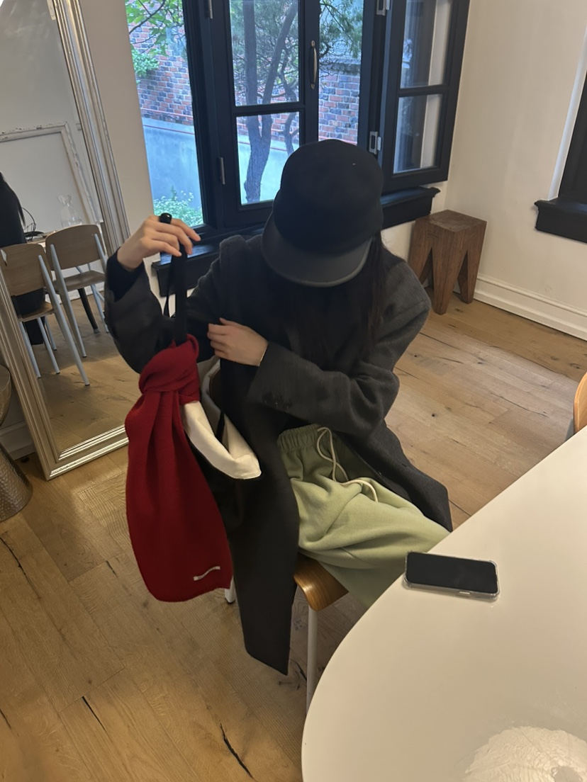 ME MO韓國代購㊣女士新品休閑25秋冬人氣圍巾披肩羊毛圍巾ME MO圍巾/披肩