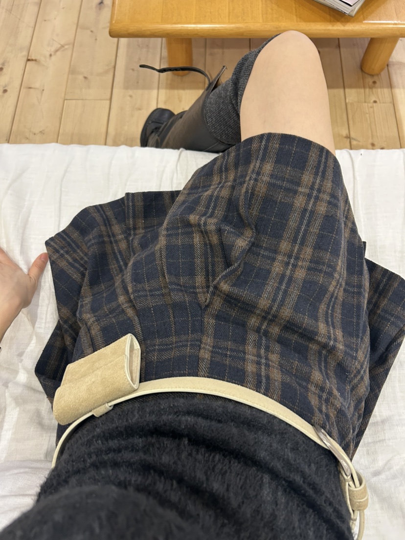 ME MO東大門㊣代購女士新品25秋冬真品休閑推薦熱賣短裙格紋ME MO短裙