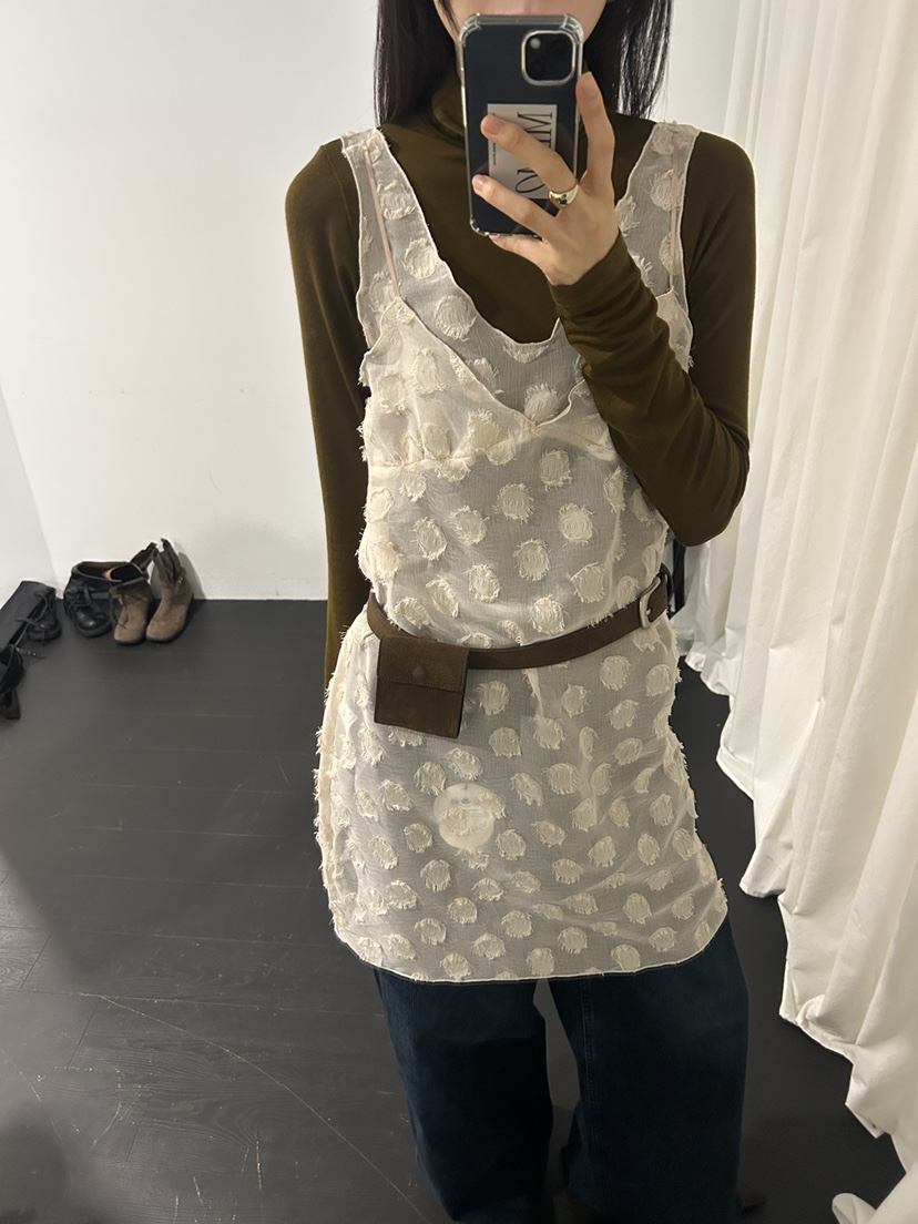 ME MO東大門㊣直郵女裝新款時尚熱賣25秋冬連衣裙不含腰帶ME MO連衣裙圖色2